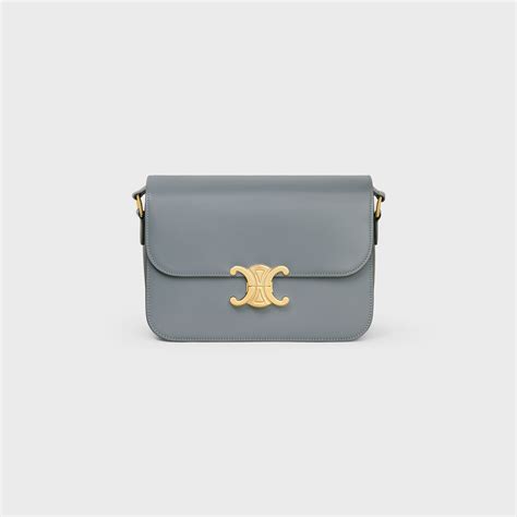 celine triomphe blue grey|celine triomphe wallet.